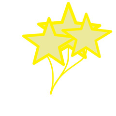 Obraz premium Star balloon elements vector 