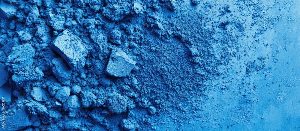 Poster vibrant blue powder texture background with varying shades and a modern aesthetic ideal for design a