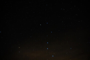 Real Milky way stars and constellations photographed with a wide angle lens from a dark countryside...