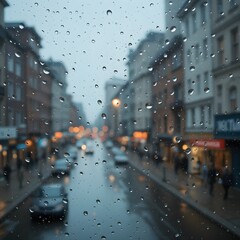 rainy day in the city