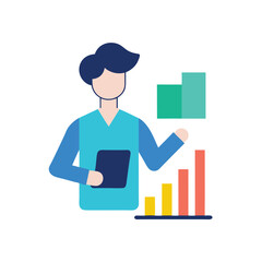 Office worker analyzing profit and loss reports for financial clarity