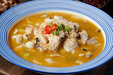 Boiled Grass Carp Fillet in Spicy Sour Soup