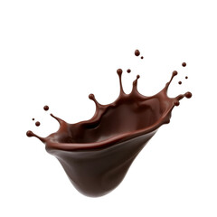 Close-up of Chocolate Splash in Motion for Gourmet Photography