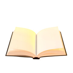Fototapeta premium Blank Pages of Open Book for Ideas and Notes