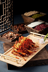 Spicy fried lamb chops