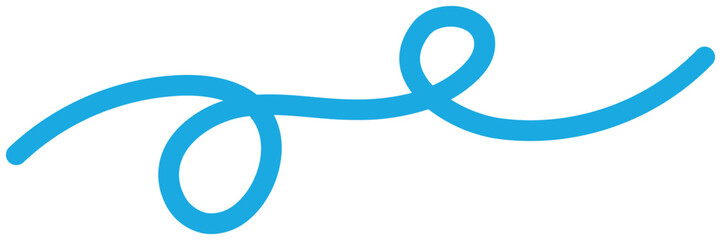 geschwungene blaue Linien