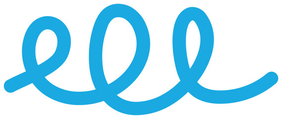 geschwungene blaue Linien