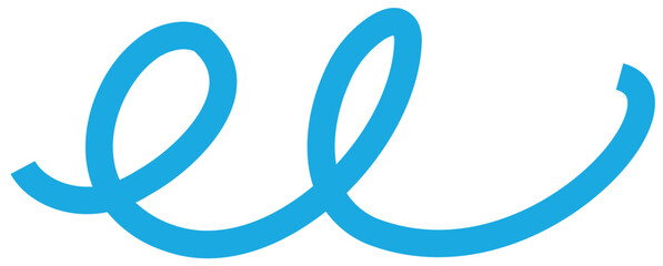 geschwungene blaue Linien