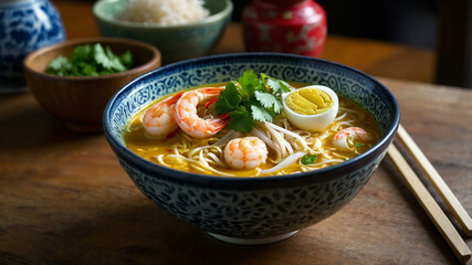 Laksa the spicy noodle soup