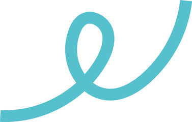 geschwungene blaue Linien