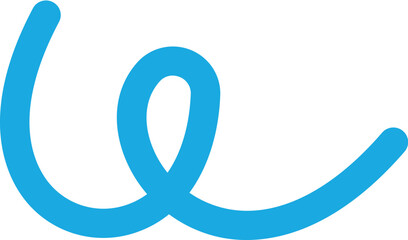 geschwungene blaue Linien