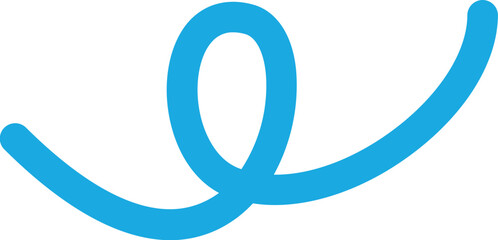 geschwungene blaue Linien