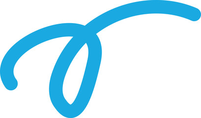 geschwungene blaue Linien