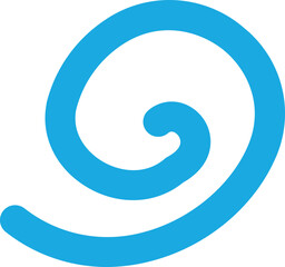 geschwungene blaue Linien