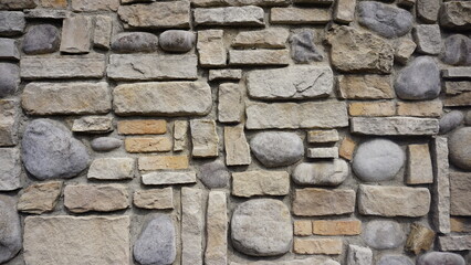 A view of a stone wall texture.