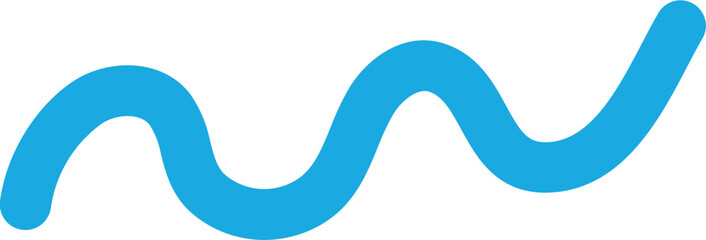 geschwungene blaue Linien