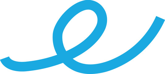 geschwungene blaue Linien