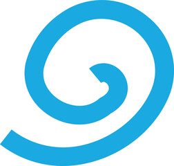 geschwungene blaue Linien