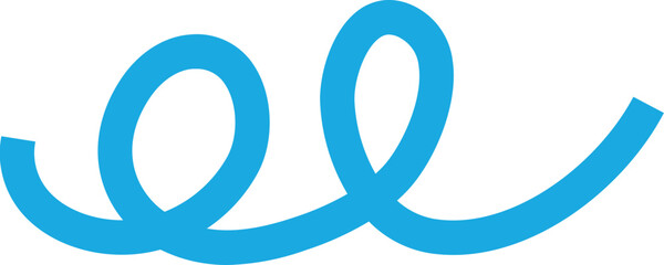 geschwungene blaue Linien