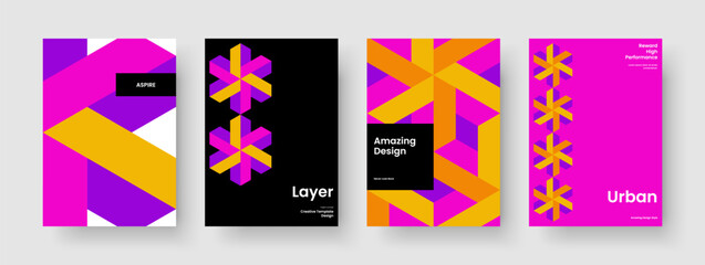 Fototapeta premium Geometric Book Cover Design. Modern Brochure Template. Isolated Background Layout. Flyer. Report. Business Presentation. Poster. Banner. Pamphlet. Portfolio. Leaflet. Brand Identity. Magazine