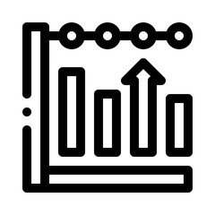 Graph with Increasing Trend line icon