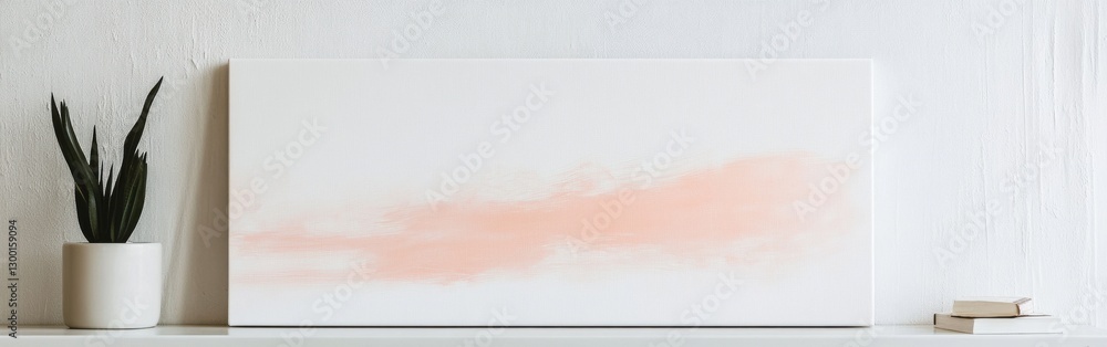 Poster minimalist canvas decor showcasing soft pencil artwork on a white background with subtle hints of co