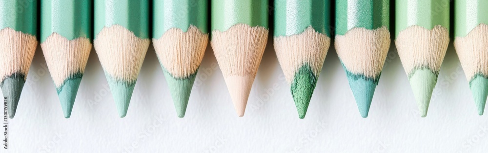 Poster soft pastel mint pencil strokes create a soothing gradient ideal for art projects and design inspira