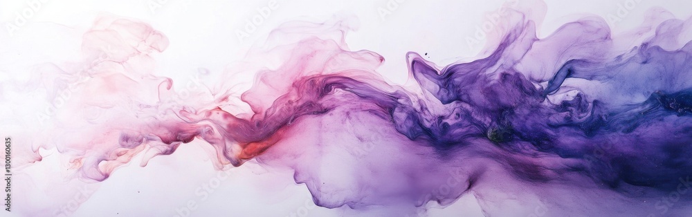 Poster minimalist display of lavender and pink mist illustrating tranquil and ethereal beauty in a soft col