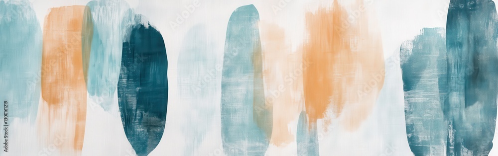 Aufkleber elegant overlapping pencil strokes create a harmonious composition with soothing colors in an artist