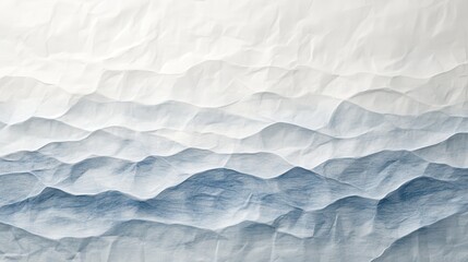 Obraz premium Textured waves of pencil on a soft white background create a calming, abstract landscape resembling depths of ocean layers and sky gradients