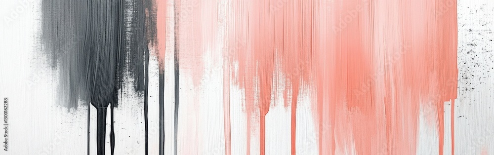 Poster bold abstract pencil strokes create dynamic composition with contrasting colors