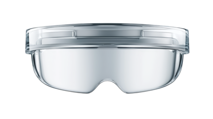 White safety helmet securely held in a silver vise, depiction of industrial and maintenance procedures.