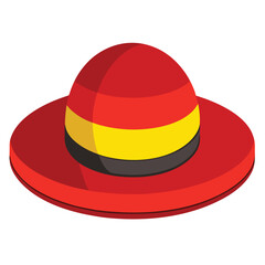 colorful hat vector image on white background 