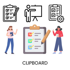 clipboard icons
