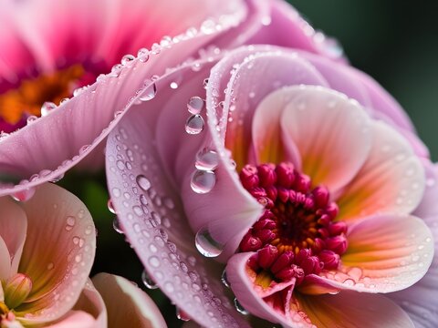 close up of pink flower
