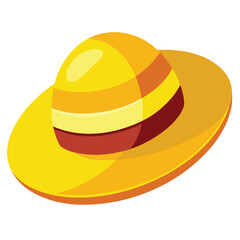 colorful hat vector image on white background 