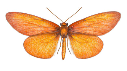 Naklejka premium Magnificent orange butterfly, a closeup of nature's vibrant beauty and delicate wings