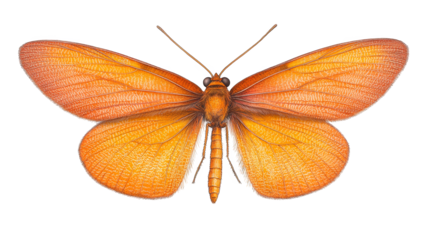 Magnificent orange butterfly, a closeup of nature's vibrant beauty and delicate wings