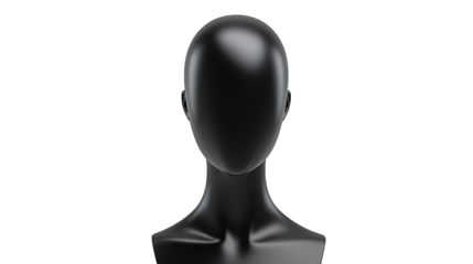 Abstract man portrait, geometric mosaic pattern in green and yellow digital art