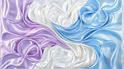 Pastel silk fabric swirls, textured background, draping design, elegant, textile
