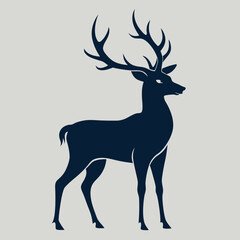 deer silhouette vector