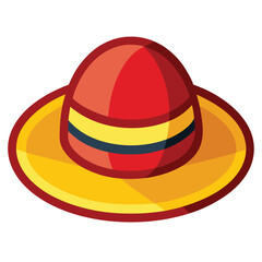 colorful hat vector image on white background 