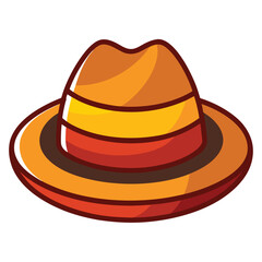 colorful hat vector image on white background 