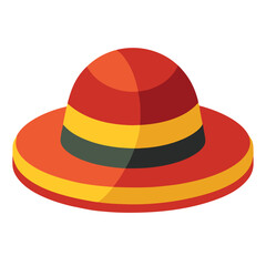 colorful hat vector image on white background 