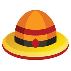 colorful hat vector image on white background 