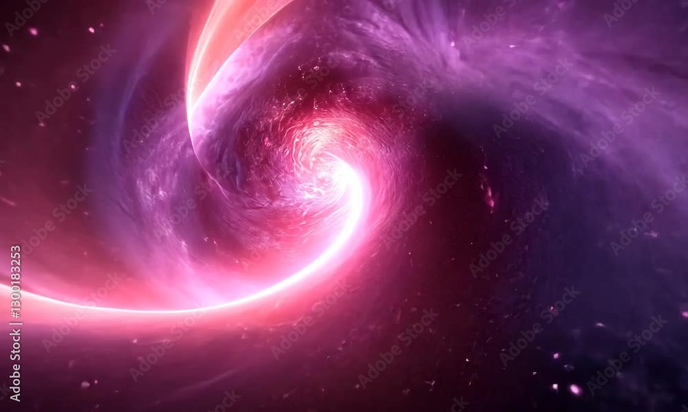 Poster abstract cosmic vortex with dynamic motion and vibrant color gradients simulation