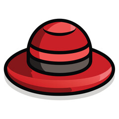 colorful hat vector image on white background 