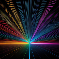 Lively optical symphony, mesmerizing crescendo