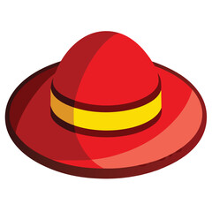 colorful hat vector image on white background 