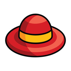 colorful hat vector image on white background 